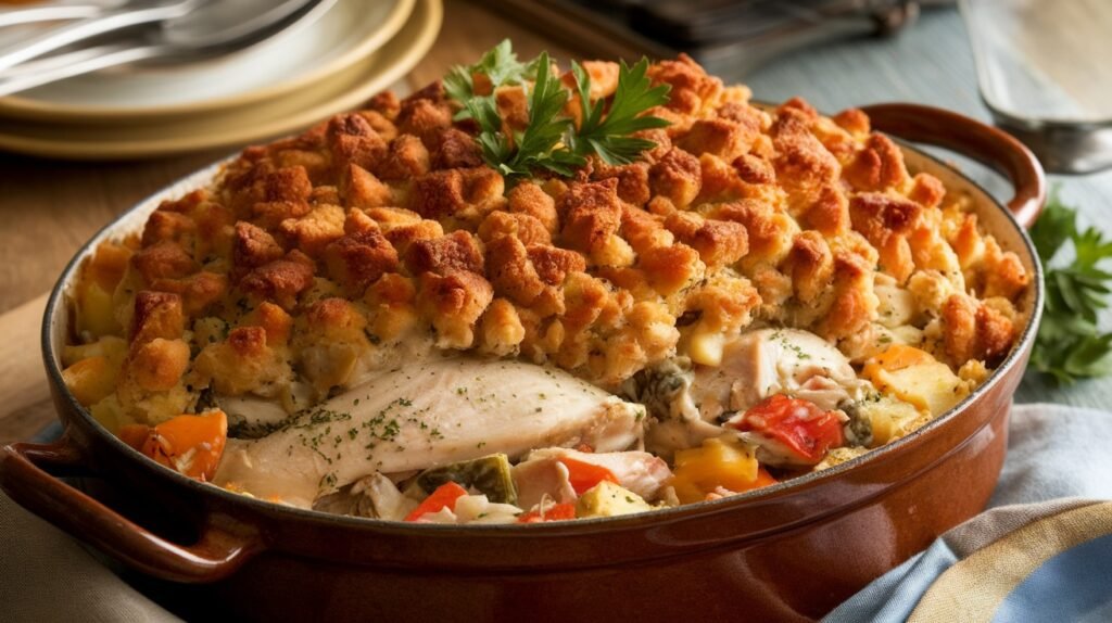 Chicken And Stuffing Casserole Recipe
