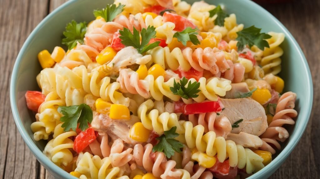 Chicken and Sweet Corn Pasta Salad