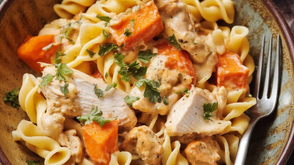 Chicken and Sweet Potato Pasta