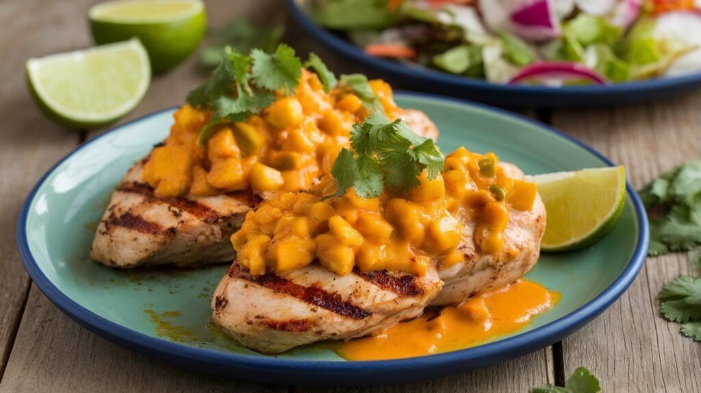 Chicken with Spicy Mango Sauce