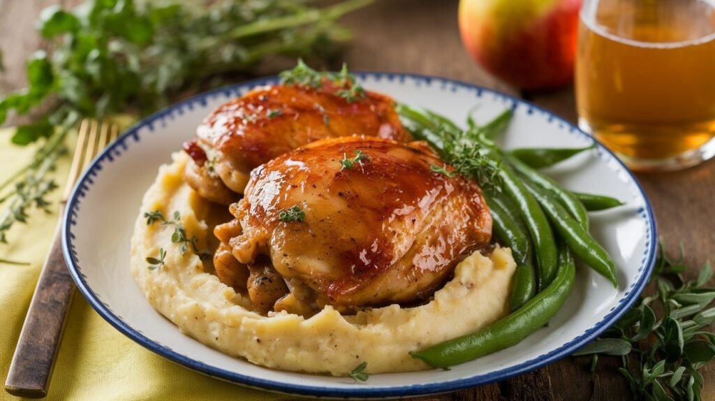 Cider Glazed Chicken Thighs