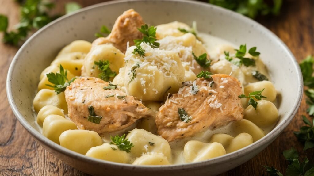 Creamy Chicken and Herb Gnocchi