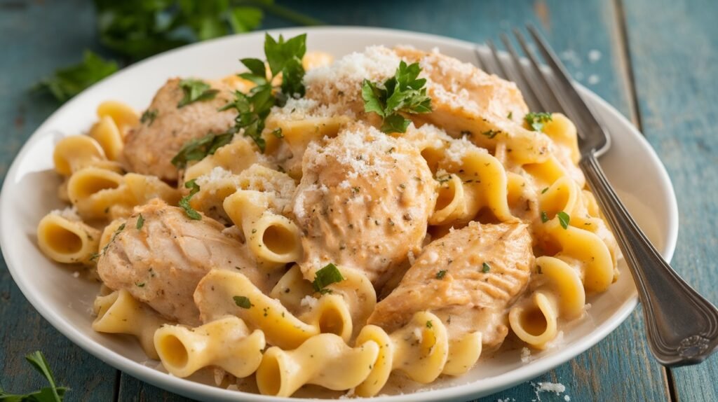 Garlic Parmesan Chicken Pasta