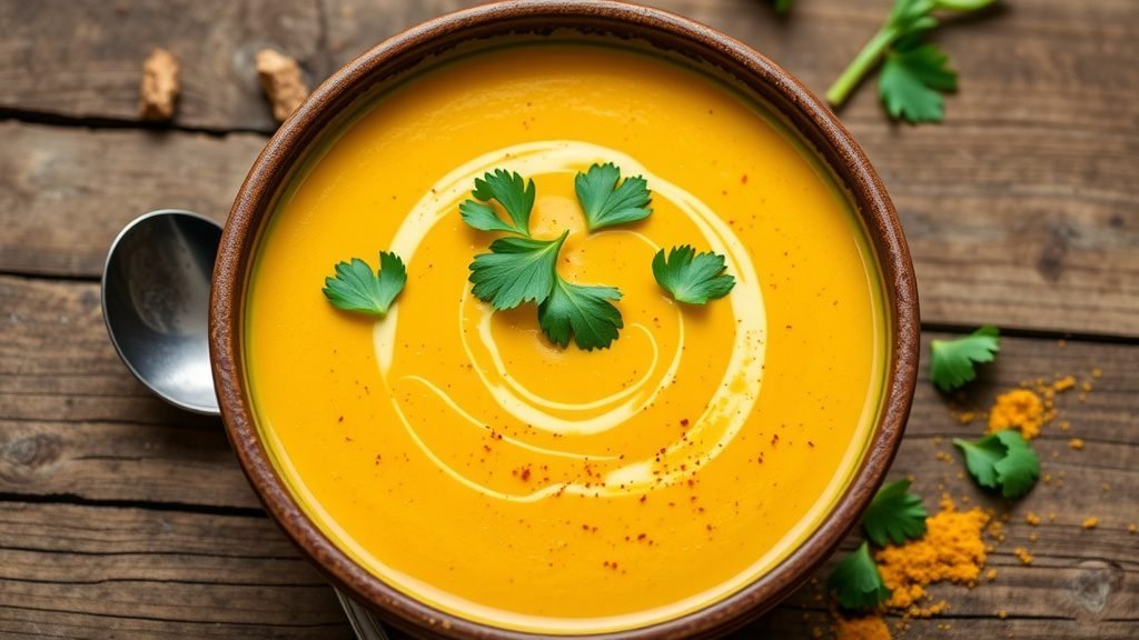 Golden Turmeric Cauliflower Soup