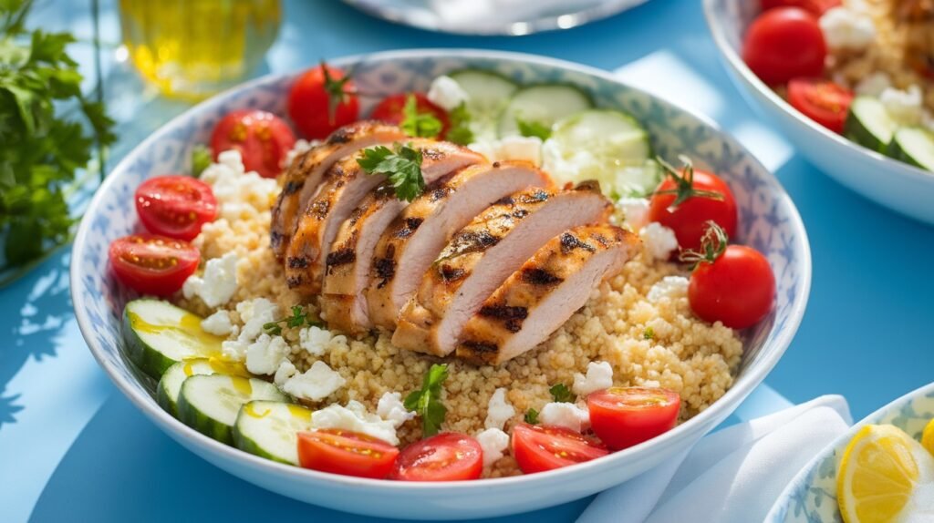 Greek Chicken and Couscous Bowls