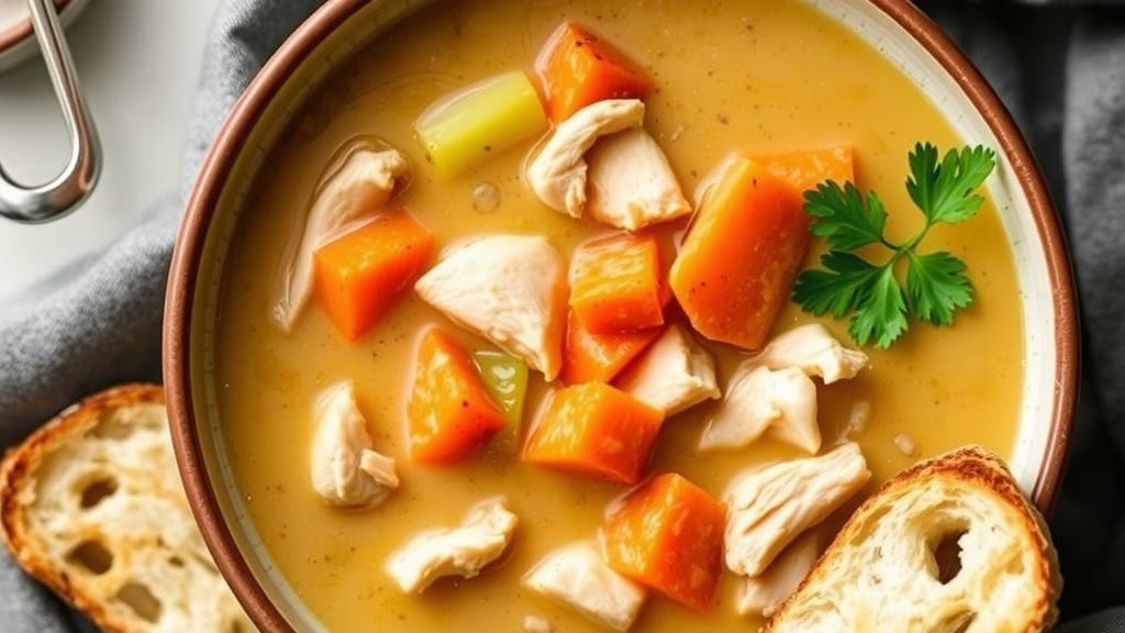 Honey Mustard Chicken Soup