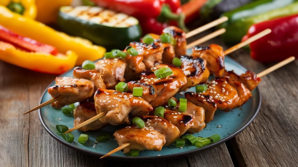 Honey Teriyaki Chicken Skewers