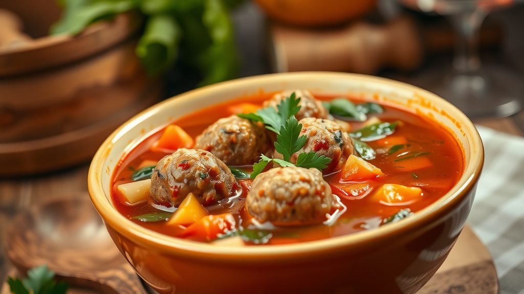 Italian Wedding Meatball Soup