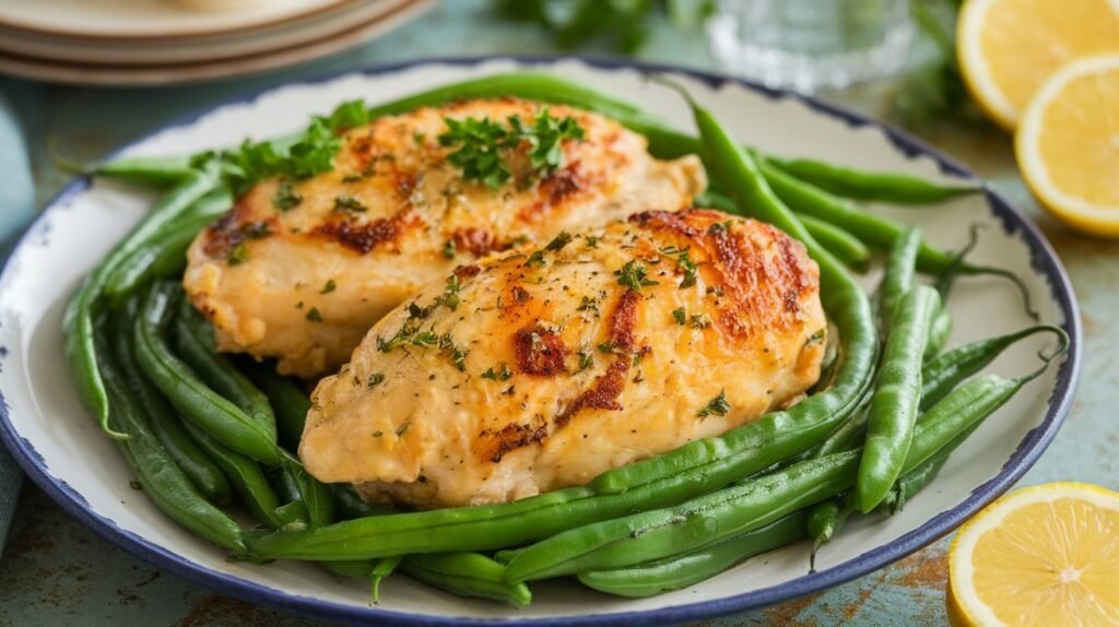 Lemon Butter Chicken with Green Beans