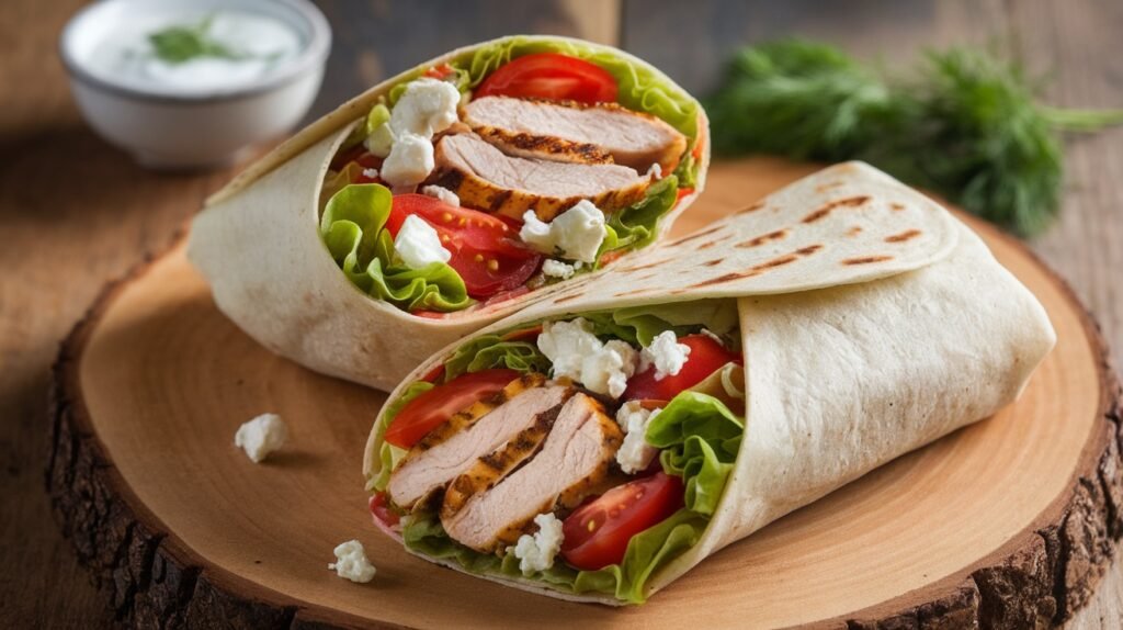 Mediterranean Chicken Wraps