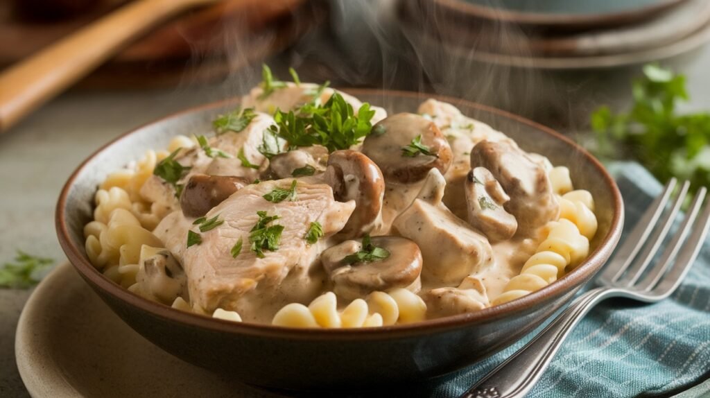 One-Pot Chicken Stroganoff