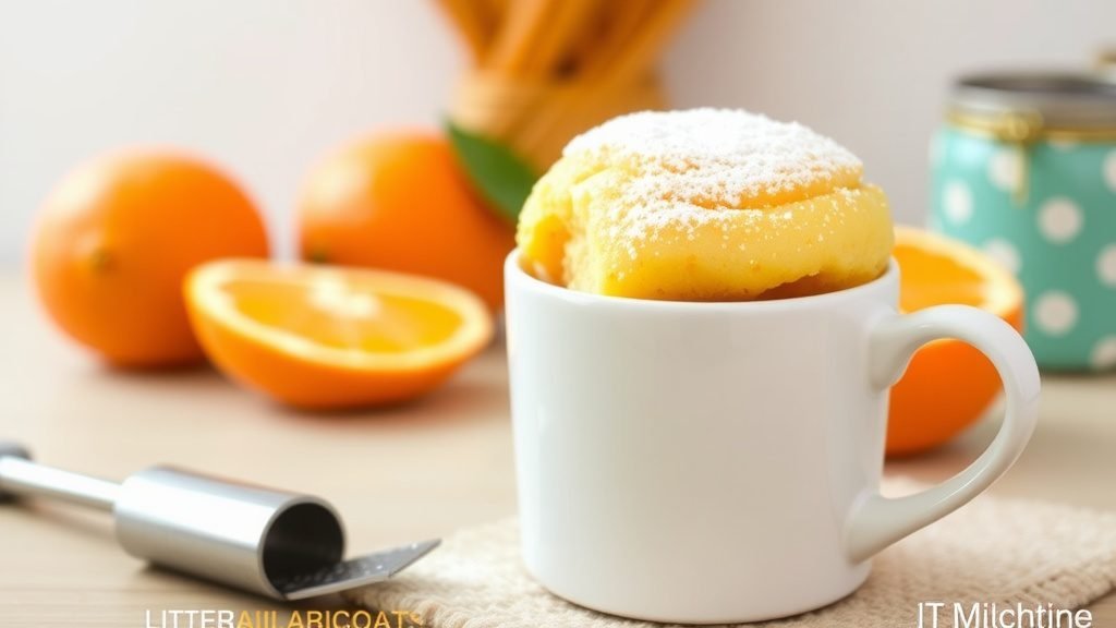 Orange Zest Vanilla Mug Cake