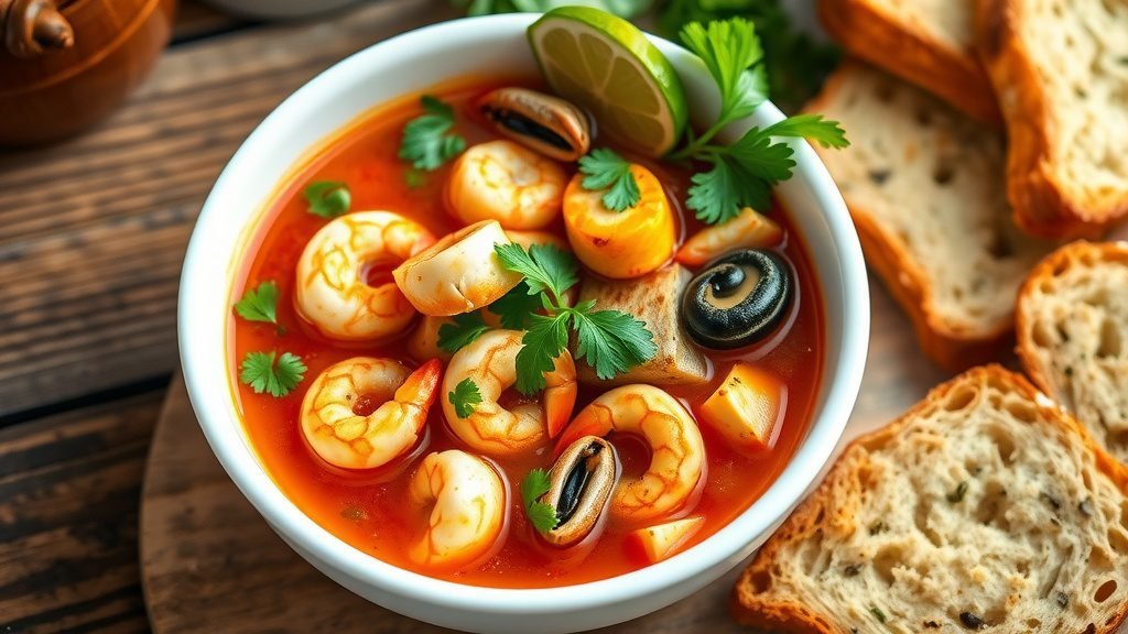 Peruvian Parihuela (Seafood Soup)