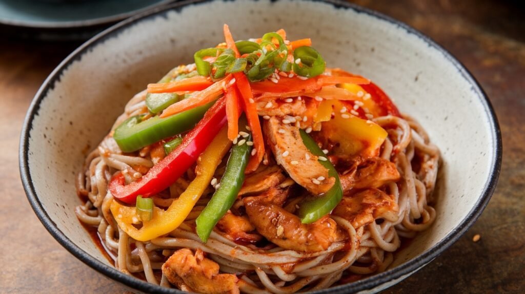 Spicy Chicken Soba Noodles