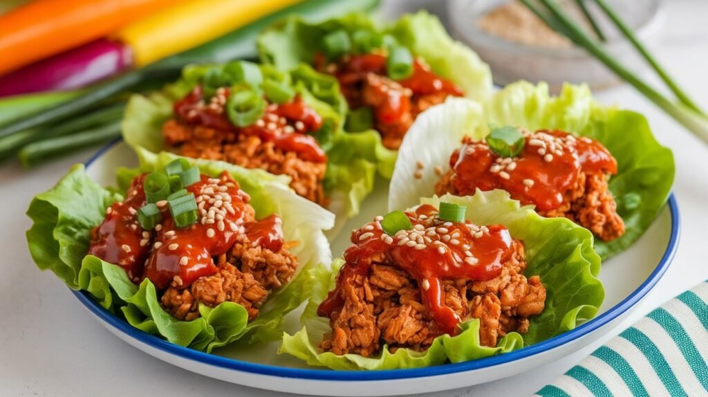Sweet Chili Chicken Lettuce Wraps