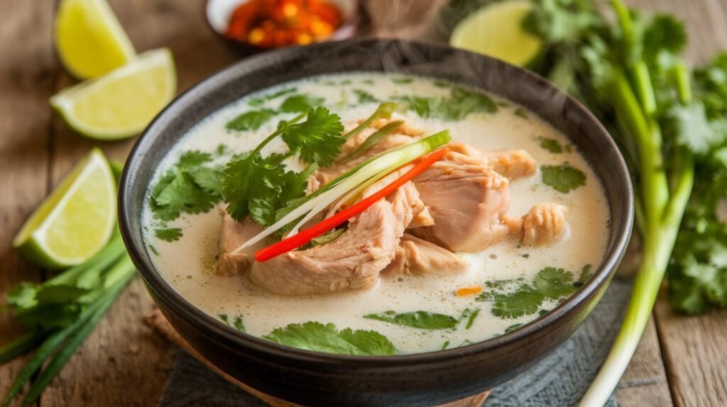 Thai Chicken Coconut Soup (Tom Kha Gai)