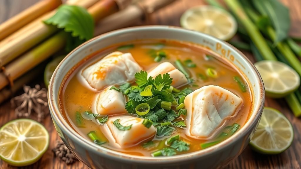 Thai Lemongrass Fish Soup