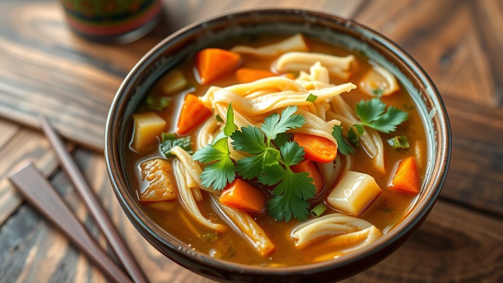 Nepalese Thukpa (Tibetan Noodle Soup)