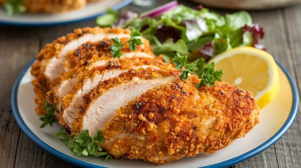 Air Fryer Parmesan Crusted Chicken With Mayo Recipe