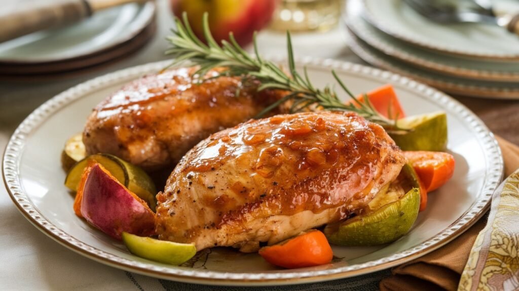 Apple Cider Glazed Chicken Breasts