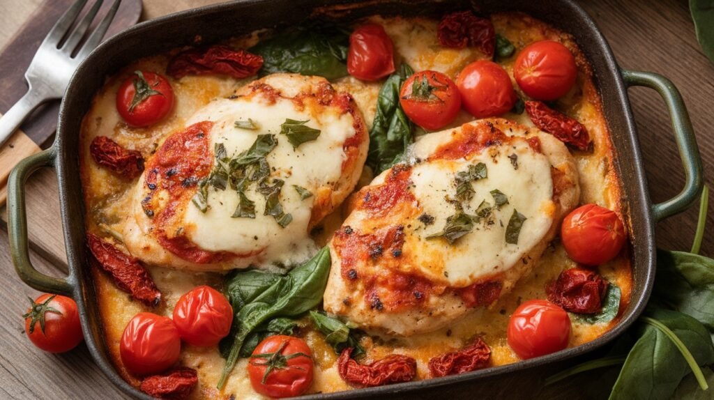 Baked Tuscan Chicken Casserole Recipe