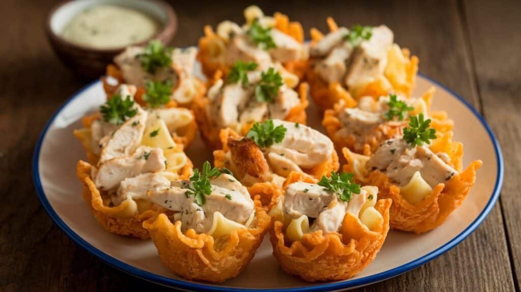 Chicken Caesar Pasta Cups