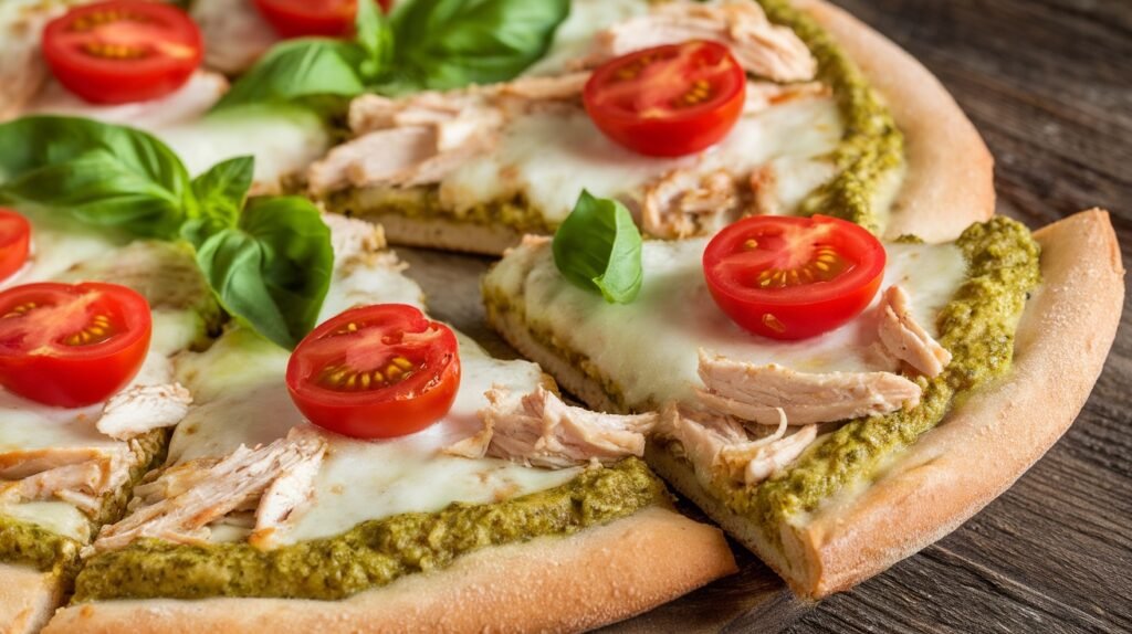 Chicken Pesto Flatbread Pizza