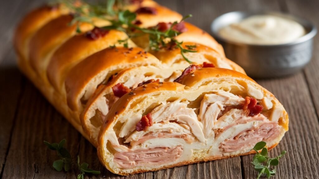 Chicken and Bacon Crescent Loaf