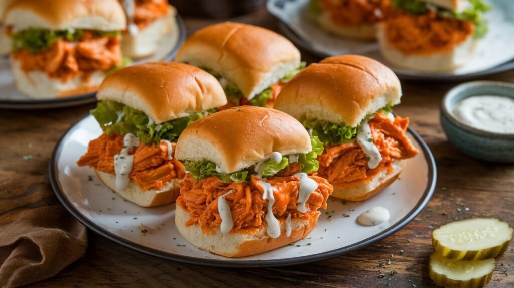 Crock Pot Buffalo Chicken Sliders