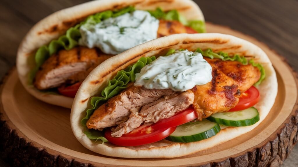 Greek Chicken Gyros