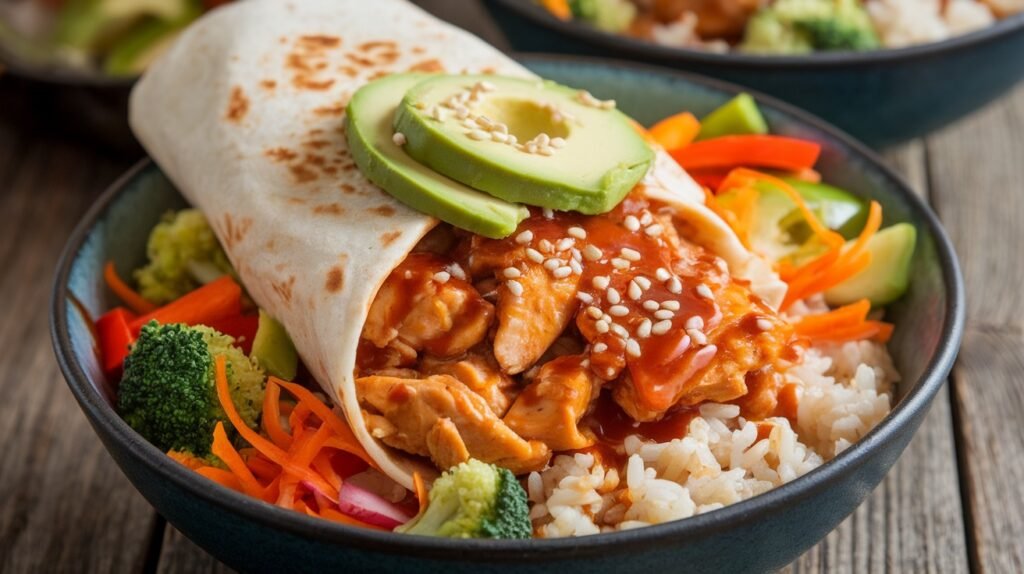 Teriyaki Chicken Burrito Bowls