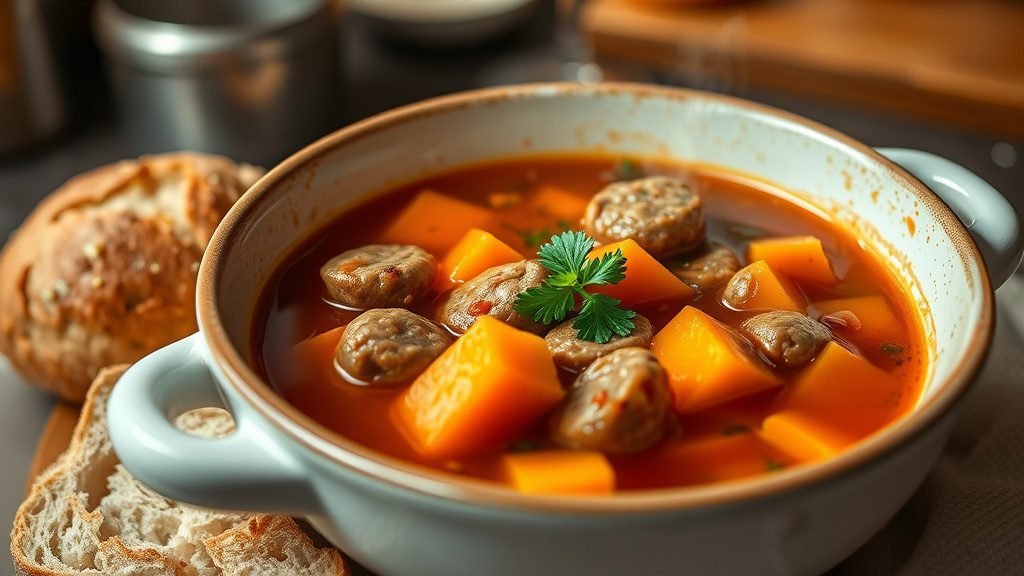 Sausage and Sweet Potato Soup