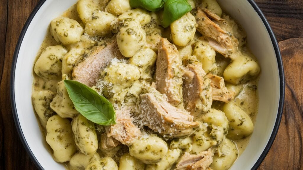 Creamy Chicken and Pesto Gnocchi
