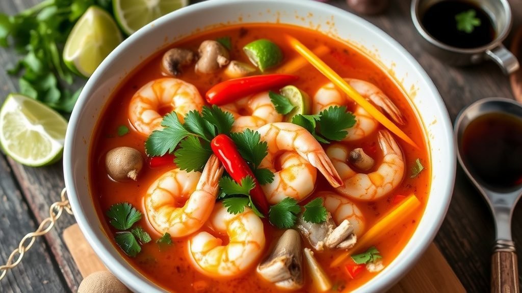 Spicy Thai Tom Yum Soup