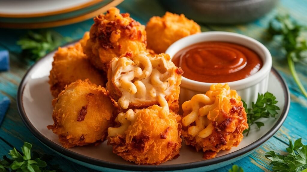 BBQ Chicken Mac and Cheese Bites