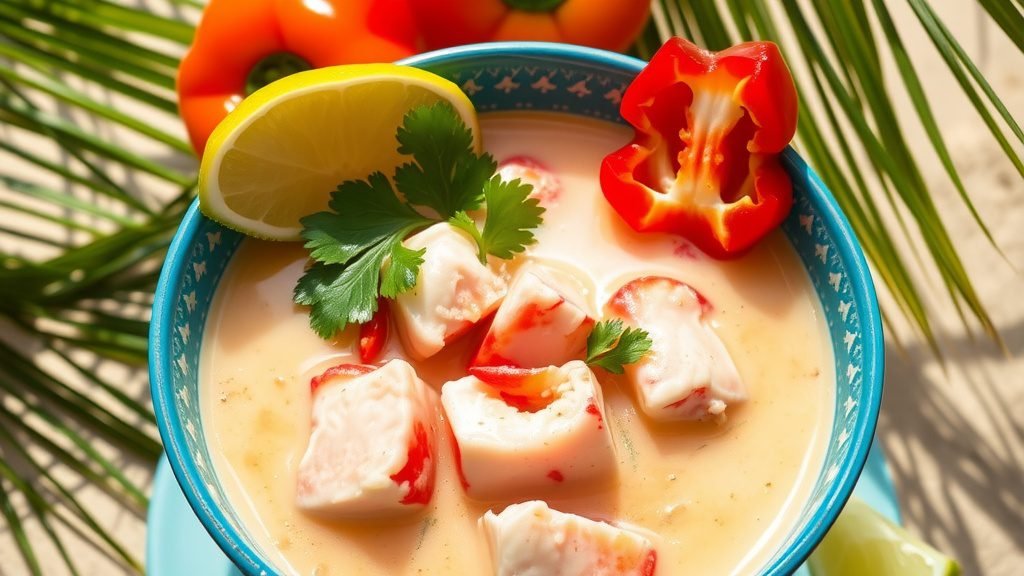 Caribbean Lobster Coconut Soup