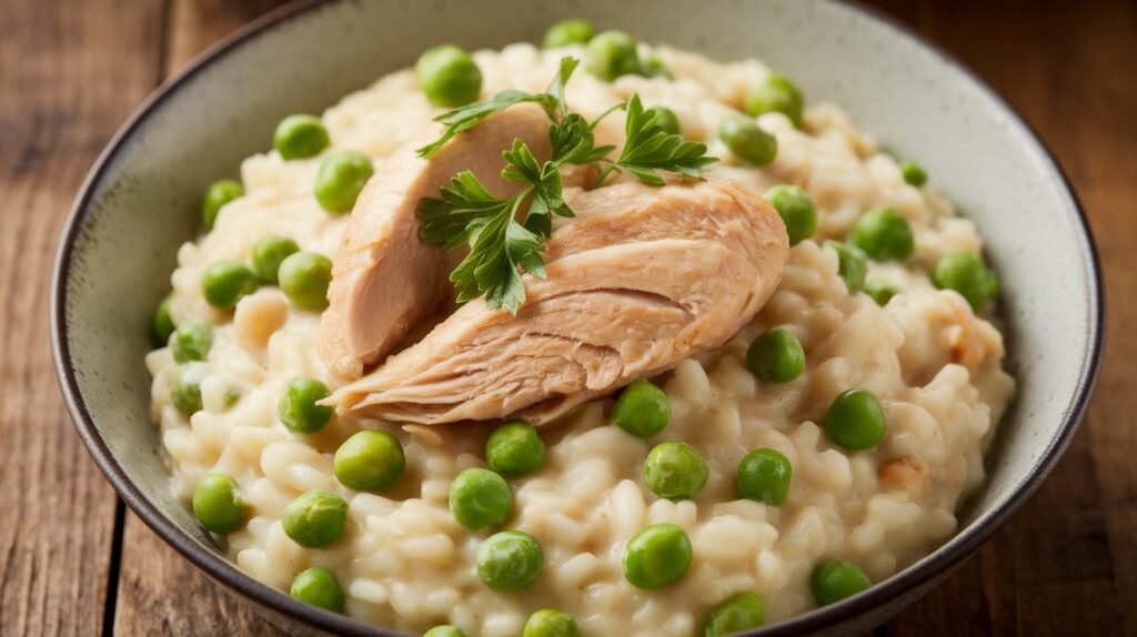 Chicken and Pea Risotto