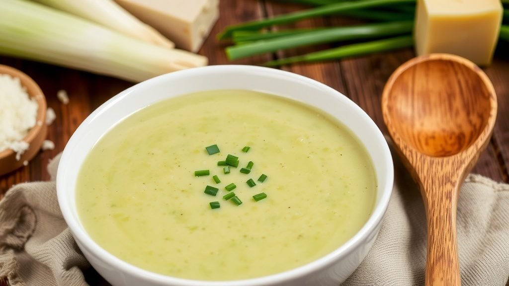 Creamy Leek and Parmesan Soup