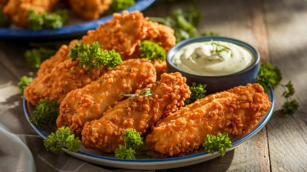 Chicken Tenders with Avocado Ranch
