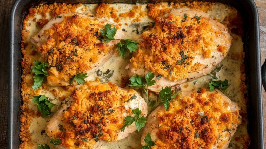Cheddar Ranch Chicken Bake