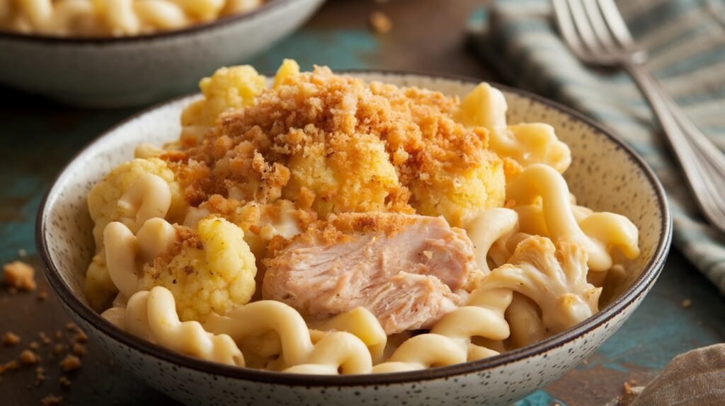 Chicken and Cauliflower Mac and Cheese