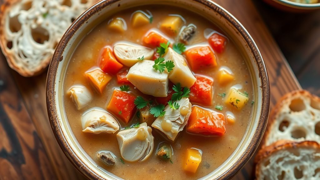 Smothered Chicken and Gravy Soup