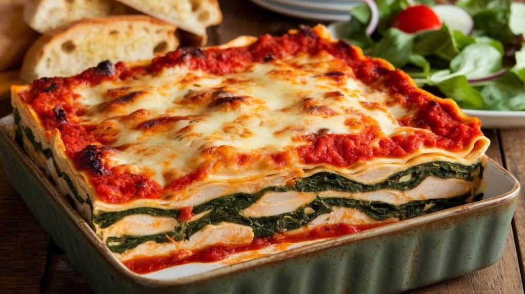 Chicken and Spinach Lasagna