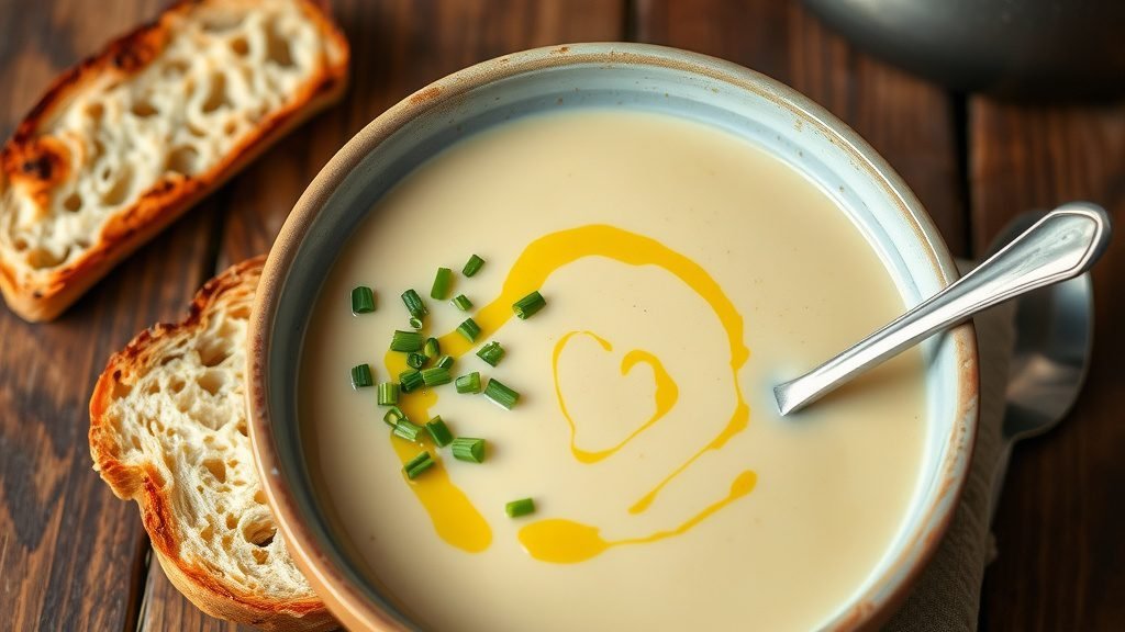 Roasted Garlic and Parsnip Soup