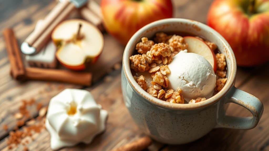 Apple Crisp in a Mug