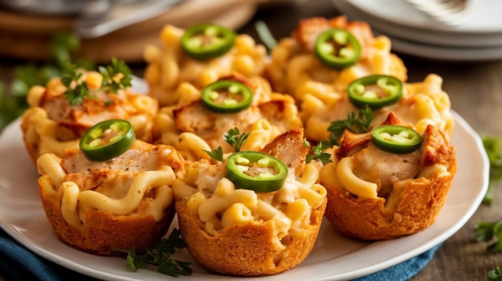 Chicken and Jalapeño Mac & Cheese Cups
