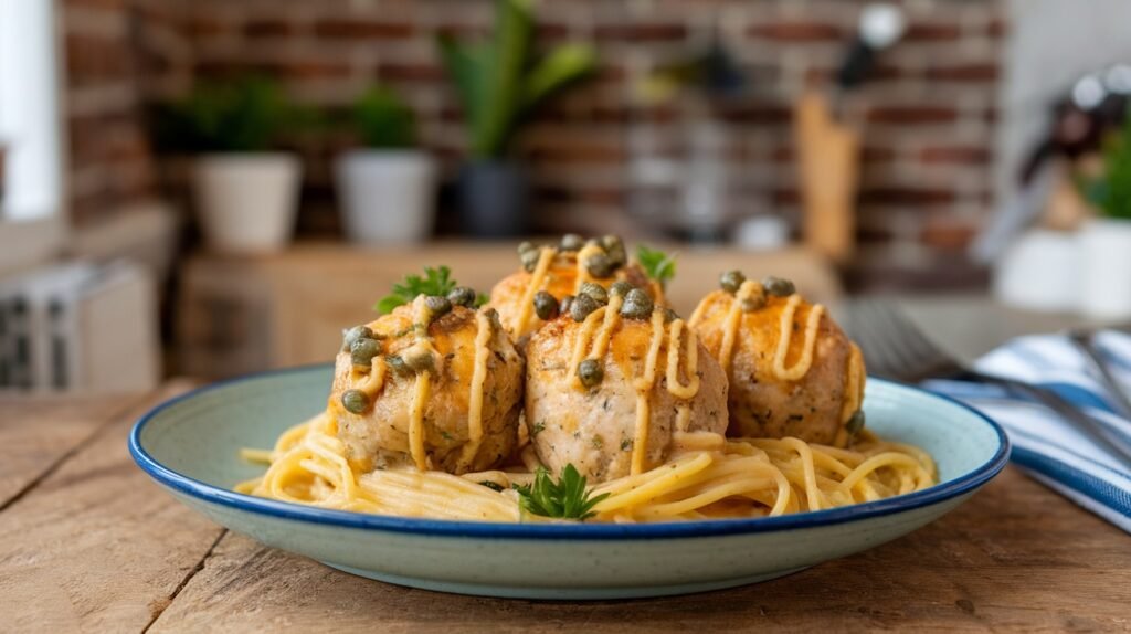 Chicken Piccata Meatballs