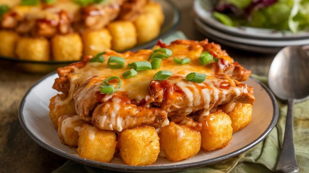 Chicken Teriyaki Tater Tot Bake