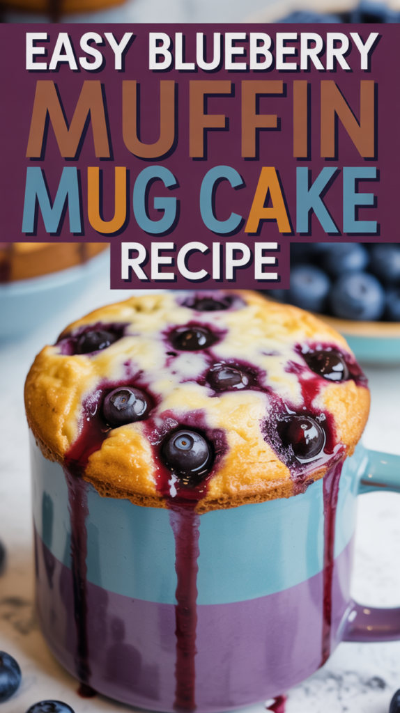 Quick and Delicious Blueberry Muffin Mug Cake Recipe
