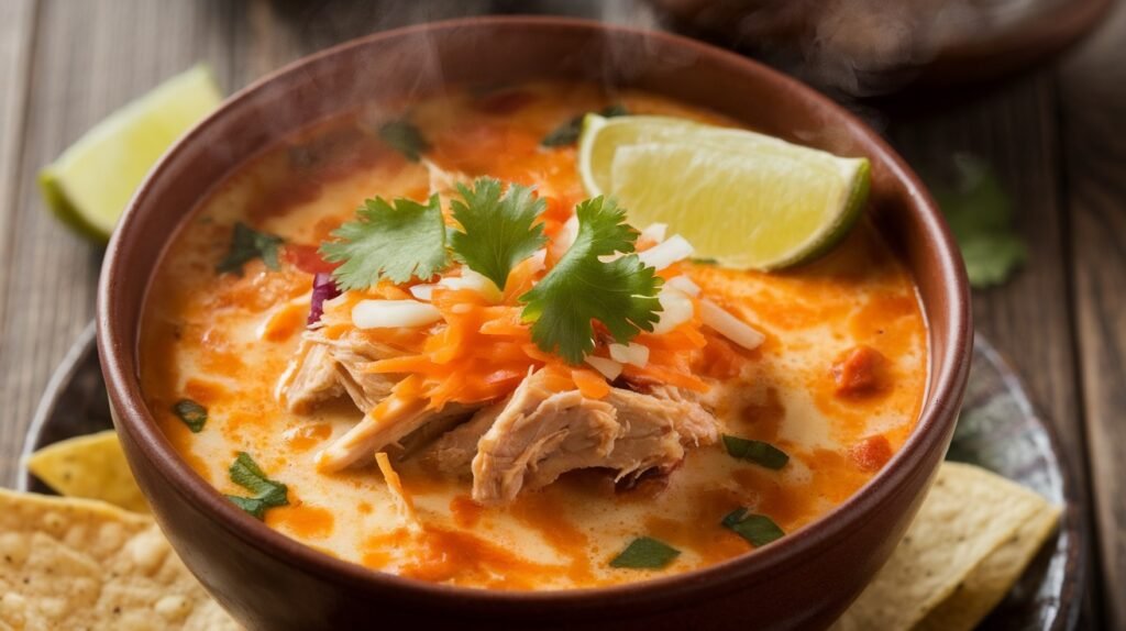 Cheesy Chicken Enchilada Soup